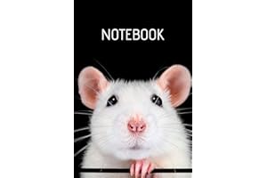 Notebook: Rat Notebook; Rat Care Notebook; Pet Rat Lover; Cute Rat Notebook; 6x9inch Notebook with 108-wide lined pages