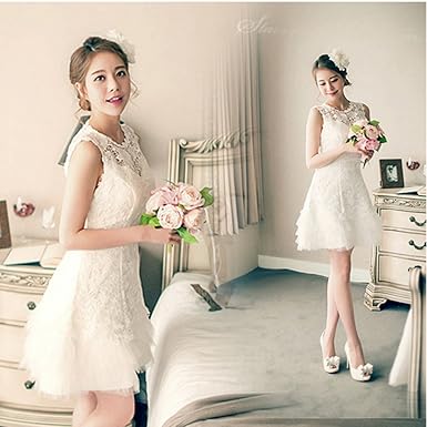 Amazon Jutaopin 白 ワンピース 激安 ドレス 二次会 花嫁