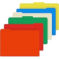 File Folder, HERKKA 120 Pack 1/3 Cut Tab File Folders, Colored File Folders Designed for Office and Classroom Use, Letter Siz