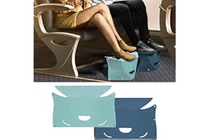 Travel Foot Rest for Airplane Long Flights, Folding Portable Plane Footrest Hammock, 2 Pack Travel Foot Rest for Air Travel, 