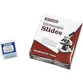OPTO-EDU E35.3501 Blank Microscope Slides & 100-Pieces Square Cover Glass, Glass
