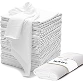 VALENGO New Lint Free Rags &ndash; 100% Cotton Cloth, Soft T-Shirt Rags, Lint Free Cloth for Staining Wood, Cast Iron, Dusting, Polishing, Painting and Cleaning &ndash; Reusable &amp; Absorbent &ndash; 17&rdquo;x17&rdquo; (Pack of 7)