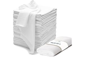 VALENGO FABRICS VALENGO New Lint Free Rags – 100% Cotton Cloth, Soft T-Shirt Rags, Lint Free Cloth for Staining Wood, Cast Iron, Dusting, Polishing, Painting and Cleaning – Reusable & Absorbent – 17”x17” (Pack of 7)