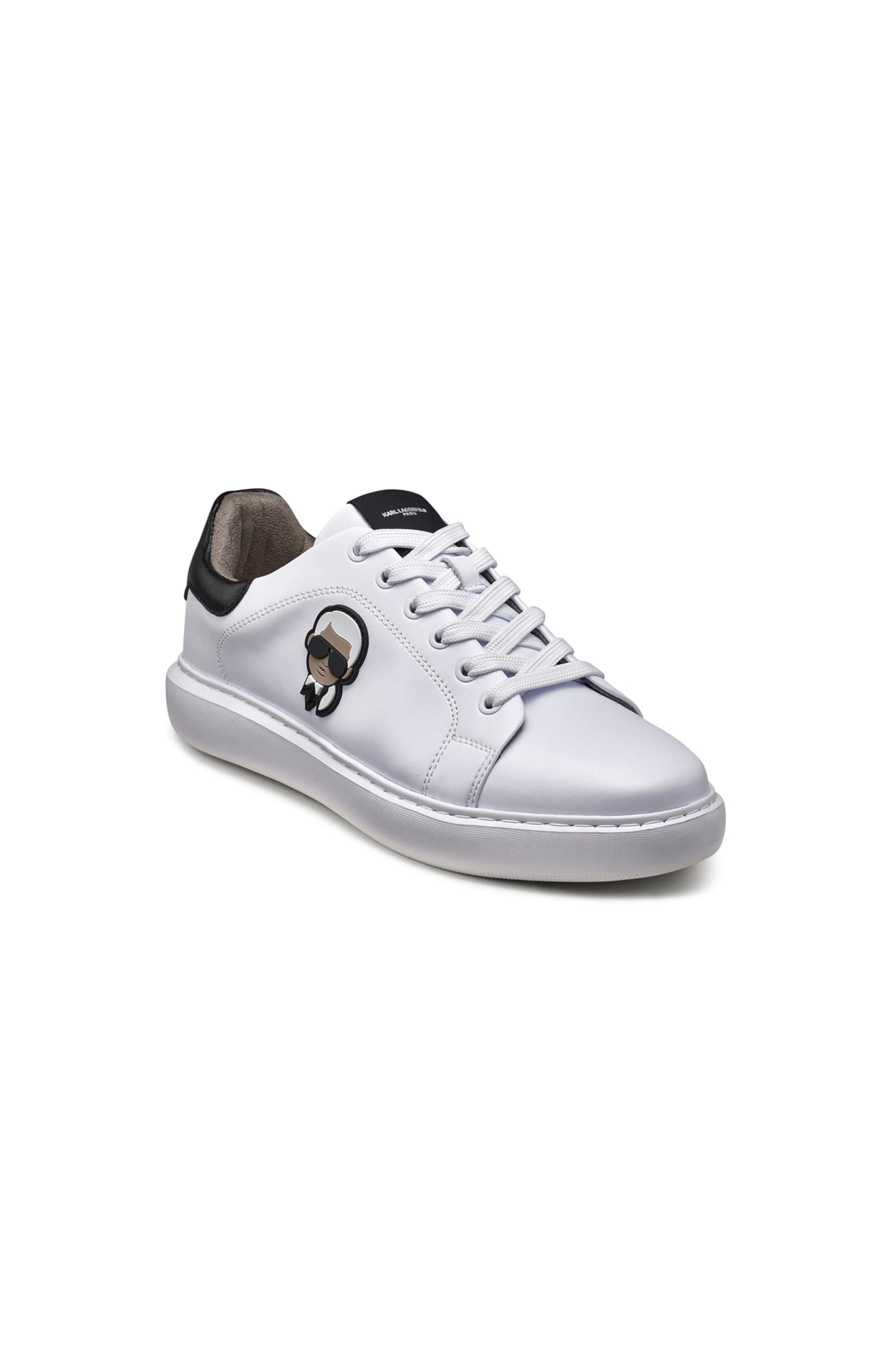 KARL LAGERFELD Paris Men’s Shoes Sneaker, White, 9