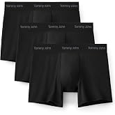 Tommy John Men's Luxe Modal 4" Trunk Underwear 3-Pack | Lightweight No Ride-Up Comfortable Breathable Mens Underwear, Soft Moisture Wicking, Stretch Low Rise Men's Boxer Briefs