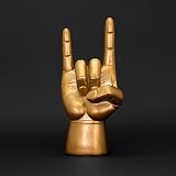 Luckies Gold Rock Hand Headphone Stand | Headset Holder | Mens Desk Accessory view 3