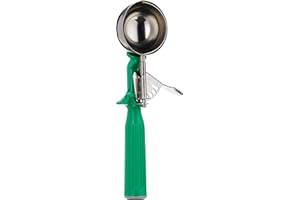 Vollrath 2-2/3 oz Stainless Steel Disher - Size 12,Green