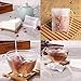 Cloudyfocus Disposable Tea Filter Bags - Pack of 100, Empty Drawstring Tea Infuser Bag empty for Loose Leaf Tea & Herb(2.4in3.2in)