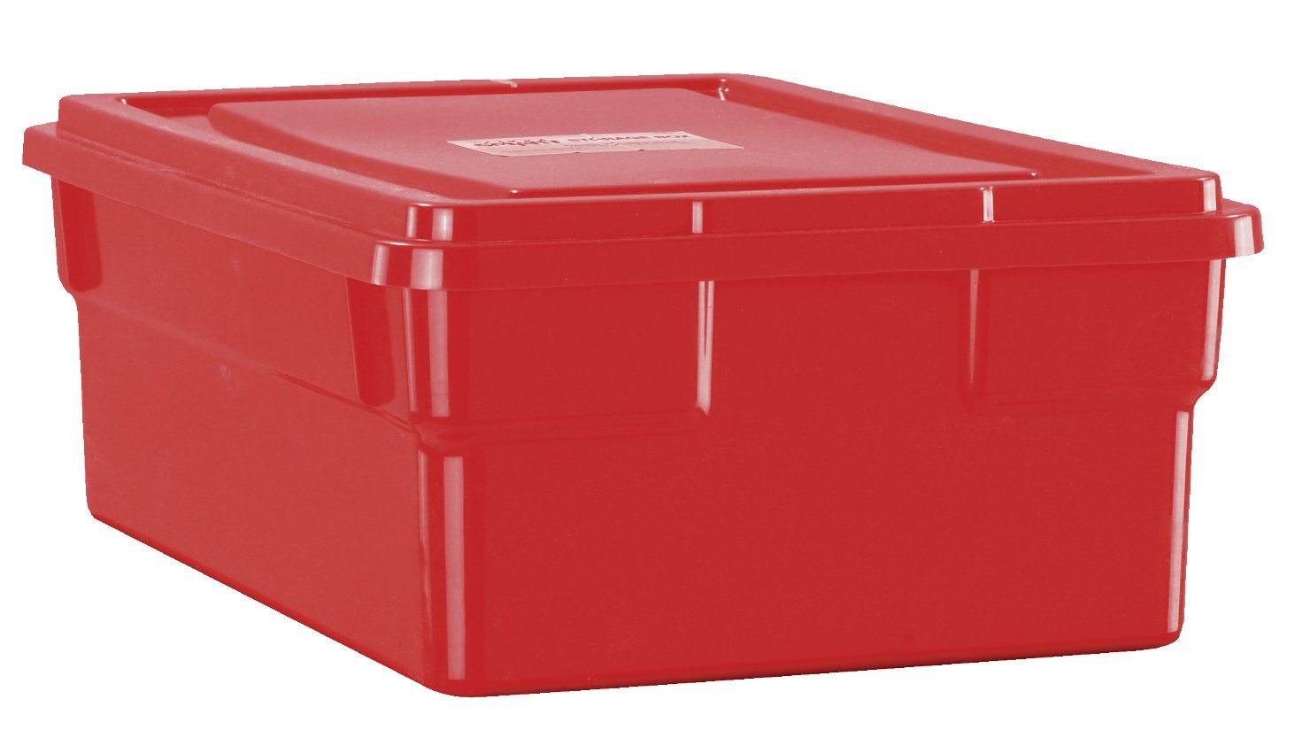 Childcraft Storage Box with Lid 16 x 11 x 6 inches Red