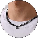 GLITTO Zodiac Sign Necklace for Men Boys Women, Stainless Steel Constellation Horoscope Astrology Pendant necklace, Cuban chain 18+2 inches