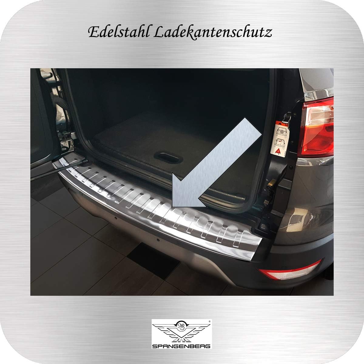 Spangenberg Stainless Steel Bumper Protector for Ford Ecosport SUV Facelift from 11.2017 3235225