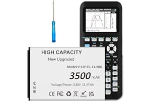 RRUHHK 1x Battery for TI-84 Plus CE, 3500mAh Upgrade High Capacity Battery Replacement for Texas Instruments TI-84 CE, TI Nspire CX/CX II, TI Nspire CX CAS/CX II CAS,P/N:P11P35-11-N01/3.7L1200SPA with Tool