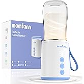 MOMFANN Portable Bottle Warmer, Travel Baby Bottle Warmer for Breastmilk On The Go, Leak-Proof, 2 Modes Fast Heating