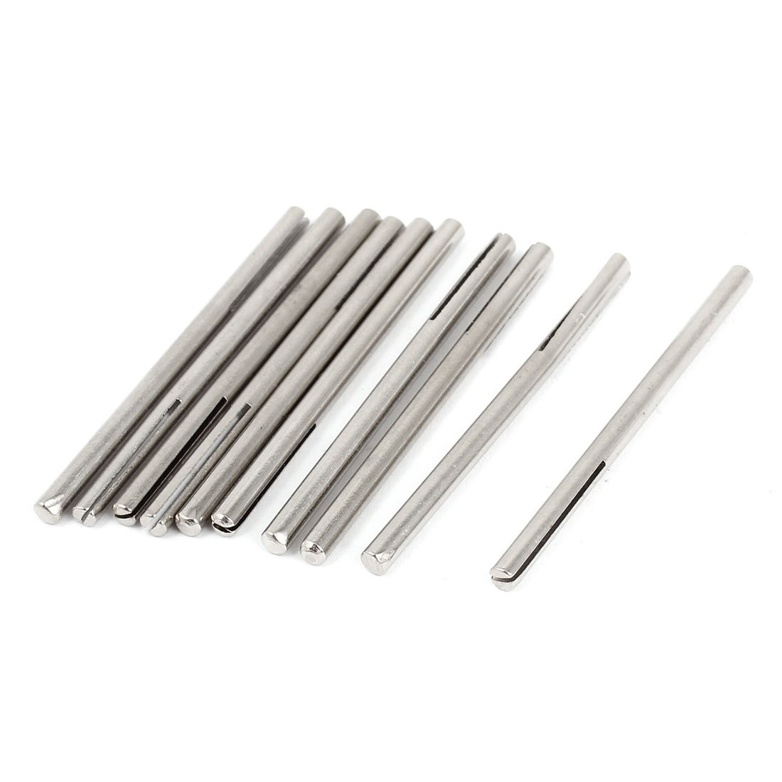 Sourcingmap 3mm Shank 50mm Length Abrasive Cloth Sandpaper Split Mandrels 10 Pcs