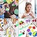 Painting Kits for Kids,Early Learning Kids Paint Set,Paint Sponges for Kids,77PCS Mini Flower Sponge Paint Brushes and Toys. Assorted Painting Drawing Tools in a Clear Durable Storage Pouch (48PCS)