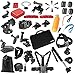Captain Accessories kit for Gopro Hero 4 Session, Hero 1, 2, 3, 3+, 4, SJ4000, 5000, 6000, 7000, Xiaomi Yi (42 Items)