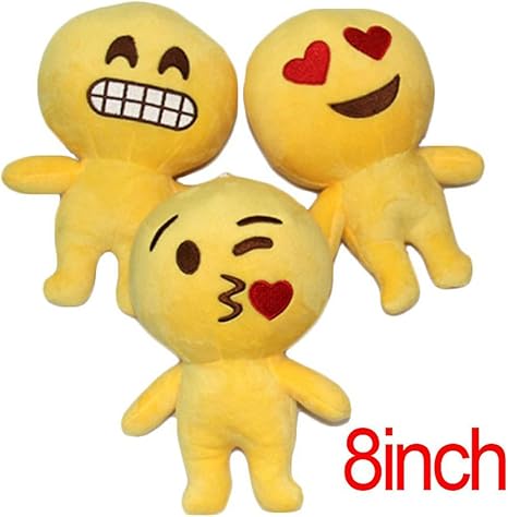 Amazon Co Jp 3個セットemoji絵文字 顔文字 可愛い おもちゃ プレゼント スマイリーおもちゃ ホーム キッチン