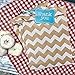 Outside the Box Papers Kraft Brown and White Chevron Treat Sacks 5.5 x 7.5 48 Pack Kraft Brown, White