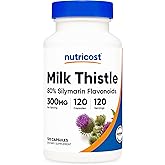 Nutricost Milk Thistle Capsules 300mg, 120 Capsules (80% Silymarin) - Gluten-Free & Non-GMO