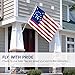 ANLEY Fly Breeze 3x5 Foot Bennington 76 Flag - Vivid Color and Fade proof - Canvas Header and Double Stitched - American Revolution Flags Polyester with Brass Grommets 3 X 5 Ft