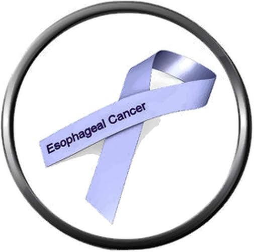 Amazon Com Periwinkle Blue Esophageal Cancer Survivor Fight Awareness Ribbon Support Believe Find Cure 18mm 20mm Snap Jewelry Charm Jewelry