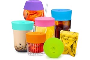 BEVERAGE CONDOM Drink Protection Cover | 100% Silicone and Reusable, Perfect for Parties, Bars or Clubs, Fits All Cup Sizes | Stop Worrying About Beverage Safety (6 Colors)