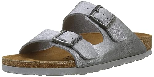 BIRKENSTOCK Damen Arizona Sandalen Grau Animal Fascination Gray, 35 EU