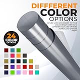 vgoltd Glossy Self-Adhesive Vinyl Wrap Dark Grey 90x500 cm Furniture Sticker view 5