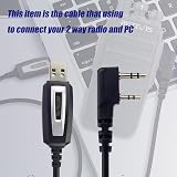 Retevis Programming Cable K 2 Pin RT622 RT24 RT27 RA79 RT5R 2303GS Chip view 3