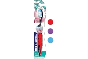 GuruNanda Smile Clean Toothbrush - Big Soft Bristles - Helps Clean Plaque, Whitens Teeth, and Aids in Fresh Breath – BPA-Free Brush for Adults & Kids - 1 Count