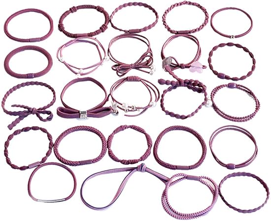 Amazon Co Jp ヘアゴム レーディス おしゃれ かわいい リングゴム 輪ゴム ヘアバンド 髪飾り 髪留め 髪 子供 大人用 誕生日 飾り 女の子 プレゼント 24個 セット Re ビューティー