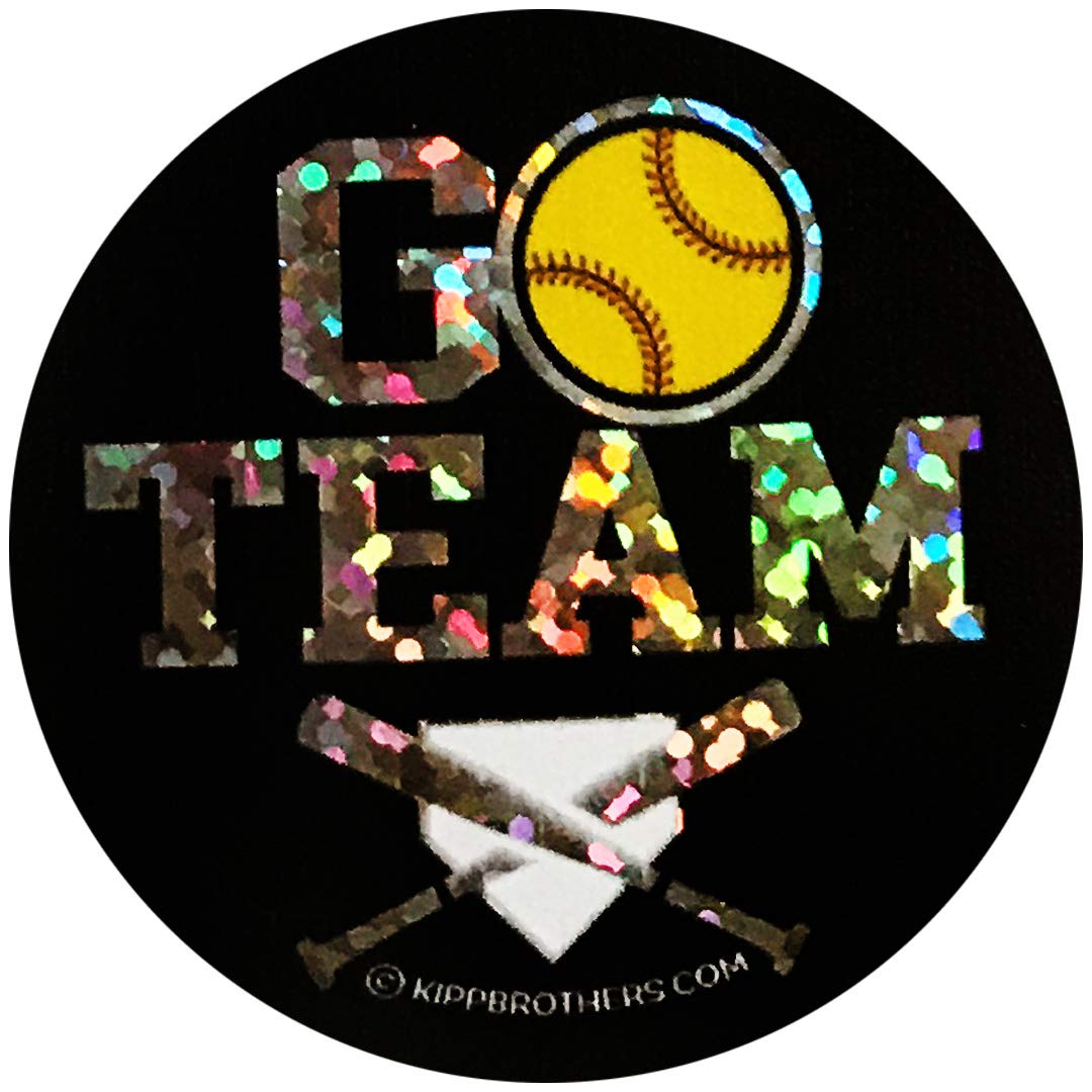 Assorted Softball Sports Sparkle Sticker Sheet Pack 102 Stickers