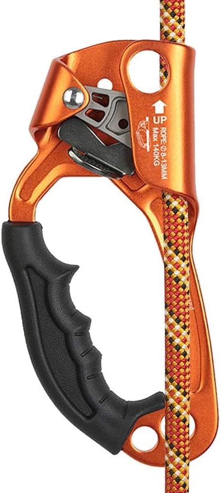 SZCQ SRT Climbing Hand Ascender Aviation Light Alloy Mountaineering Rock Ergonomic Rappelling Gear Equipment Left Handled Ascender Arborist Tree Climber Rigging : Sports & Outdoors
