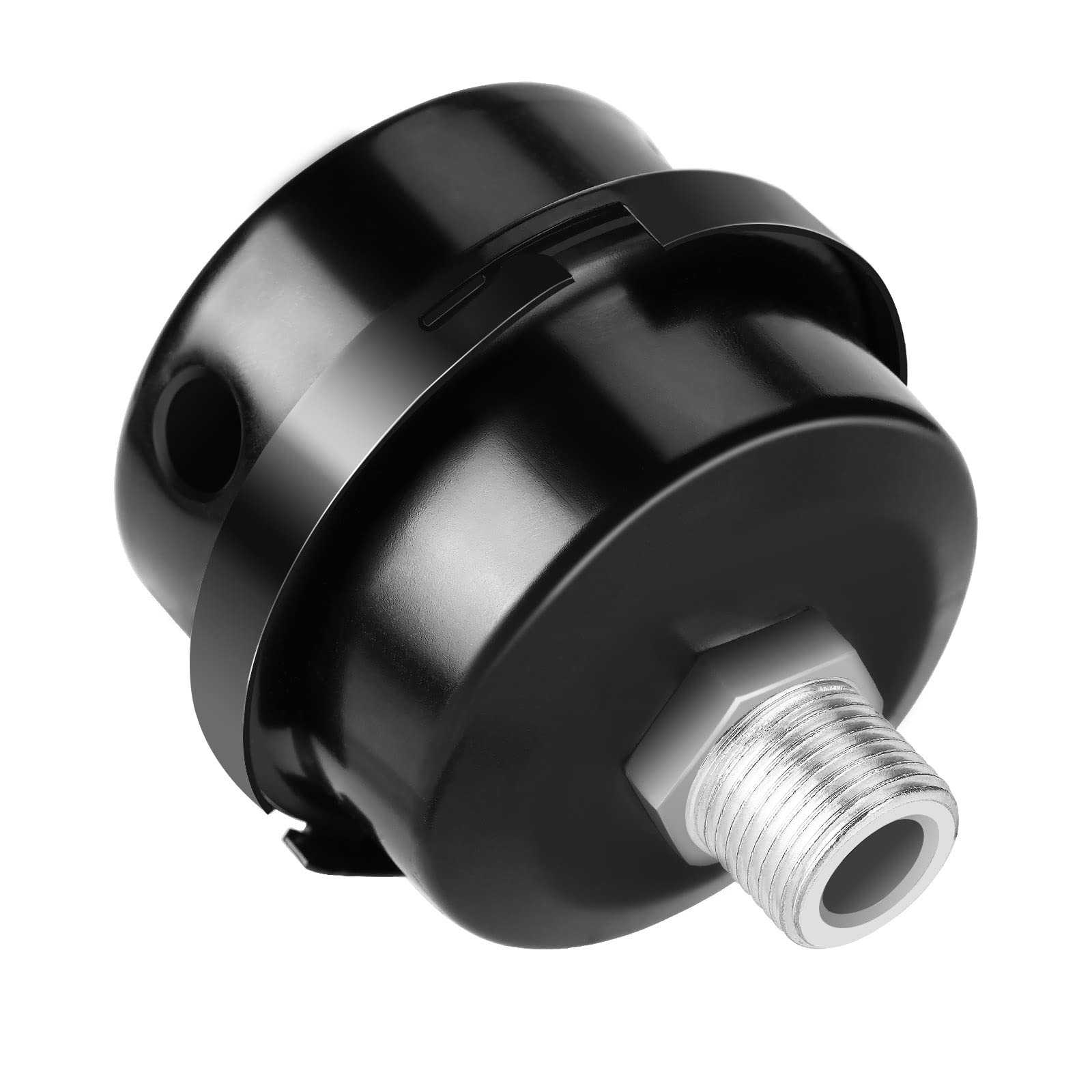 Air Compressor Muffler Air Filter Compressor 16mm/ 0.63inchThread, for Oil-Less air Compressor Intake Filter Silencer Metal Compressor Accessories