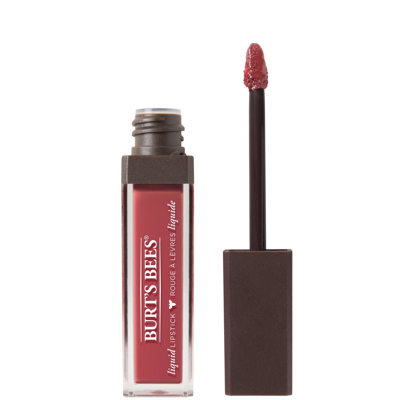 Burt's Bees Moisturising Full Coverage Liquid Lipstick, 5.95 g, Flushed Petal