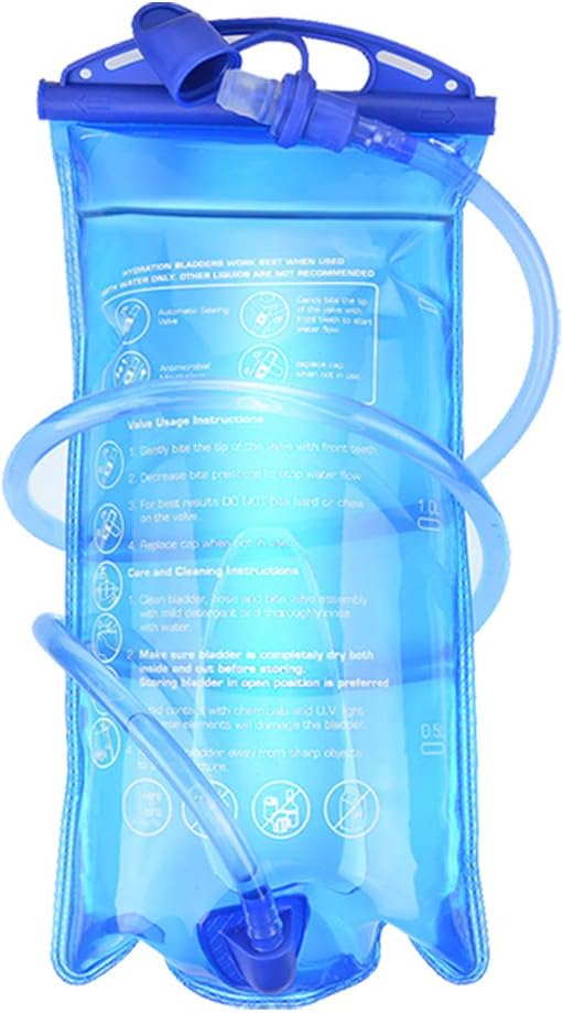 MATT SAGA Water Bladder Hydration Pack Bladder, 3 Litter 2 Liter 1.5 Liter Insulated Reservoirs BPA Free Bladder Replacement for Backpack Outdoor Running Cycling Hiking Climbing