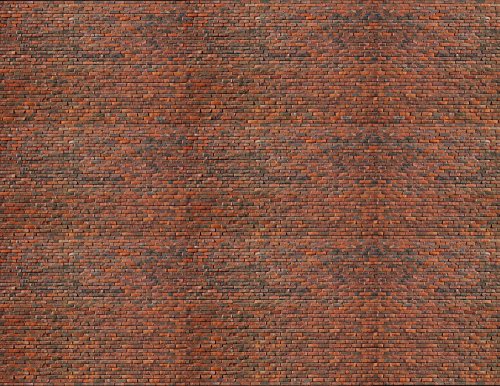 Model Train Scenery Sheets - O Scale Dark Calico Brick (10 Sheets)