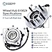 ECCPP Wheel Hub and Bearing Assembly Front 515029 fit 2000-2019 Ford F-150 Ford F-150 Heritage 4WD Replacement for 5 lugs wheel hub with ABS 3 Bolt Flange 2 pcs