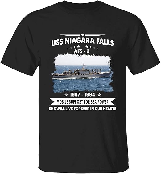 USS Niagara Falls AFS 3 T Shirt, US Navy