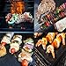 Accmor Grill Mat, 100% Non-stick BBQ Grill & Baking Mats, PFOA Free, Reusable and Easy to Clean - Works on Gas, Charcoal, Electric Grill and More (15.75 x 13inch, Black)