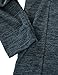Ohoo Mens Long Sleeve Draped Lightweight Open Front Shawl Collar Longline Cardigan / DCC026-CHARCOAL-M