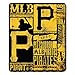 MLB Pittsburgh Pirates Strength Fleece Throw Blanket 50-inch by 60-inch, Yellow