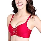 Easytoy Fashion Women Sexy Bandage Plus Size Push Up Front Closure No Wire Bra