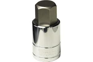 Titan 15619 1/2-Inch Drive x 19mm Hex Bit Socket