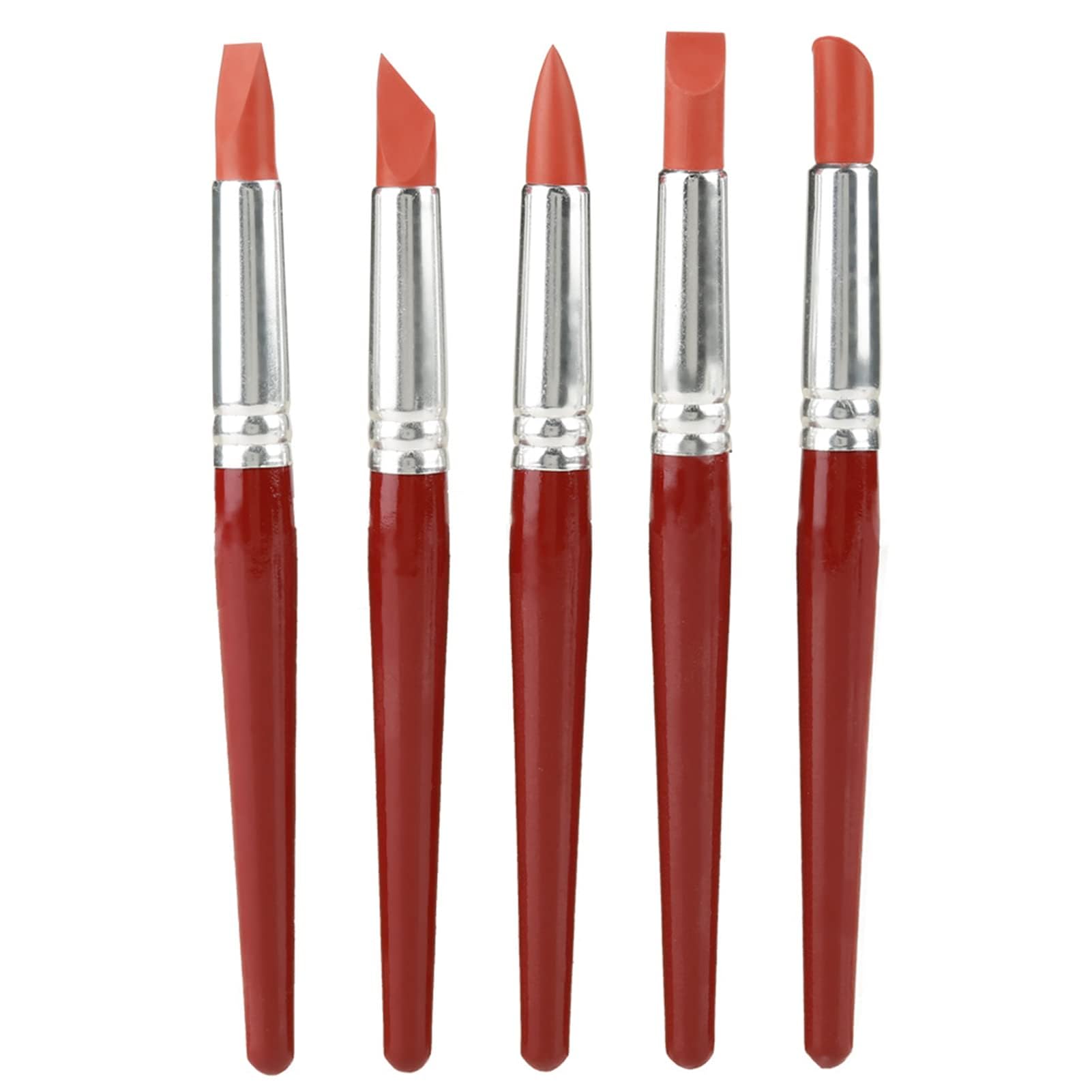 Clay Sculpture Tools Sculpting Carving Tools Flexible Rubber Tip Shaping Pen, 5Pcs Color Shaper Painting Brushes Paintbrush SetsPaintbrushes
