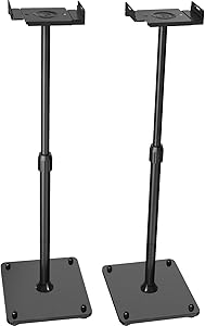 PERLESMITH Universal Speaker Stands Height Adjustable Extend 18