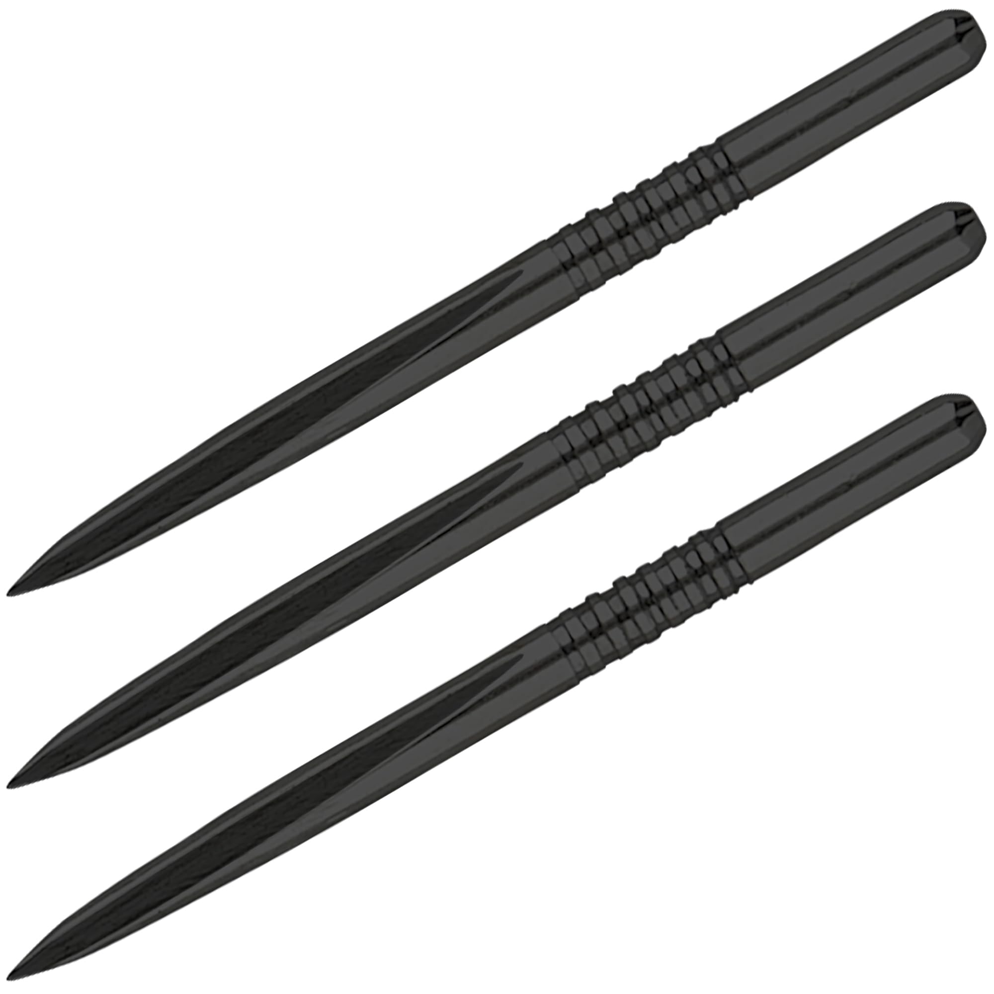 Unicorn Volute Replacement Steel Tip Dart Points | Black Coating | 7 Grooves Grip | 36 mm | 3 per Pack — image 1