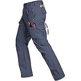 NAVEKULL Men's Flex Work Pants Stretch Ripstop Water-Resistant Utility Cargo Pants Lightweight Workwear Tactical Pants