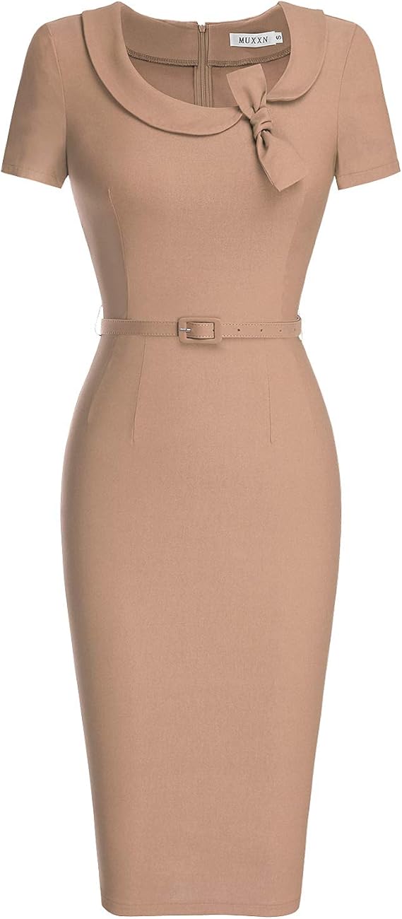 brown cocktail dress