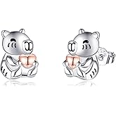 Capybara Earrings Sterling Silver Capybara Stud Earrings Animal Jewelry for Women